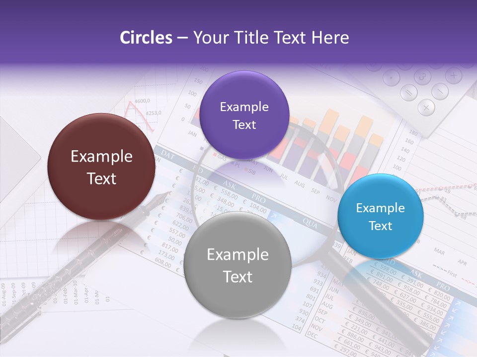 Pen Holding Person PowerPoint Template