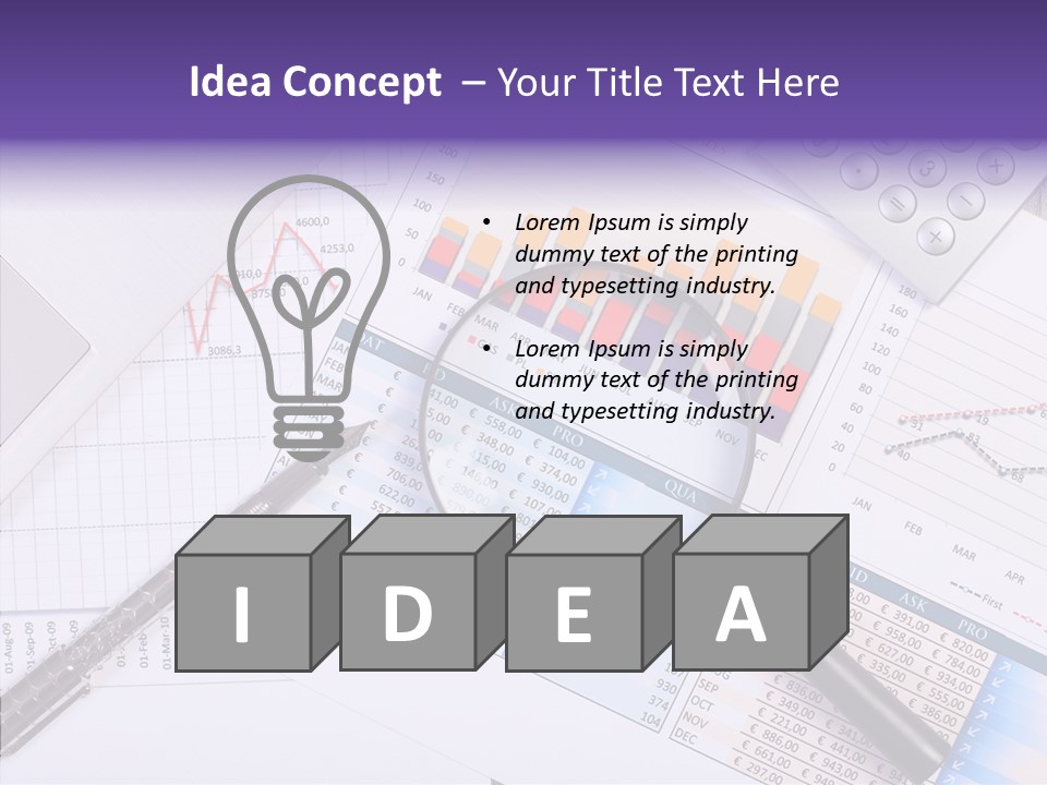 Pen Holding Person PowerPoint Template