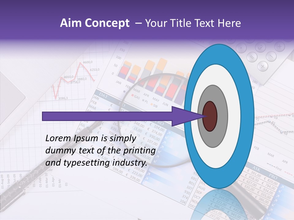 Pen Holding Person PowerPoint Template