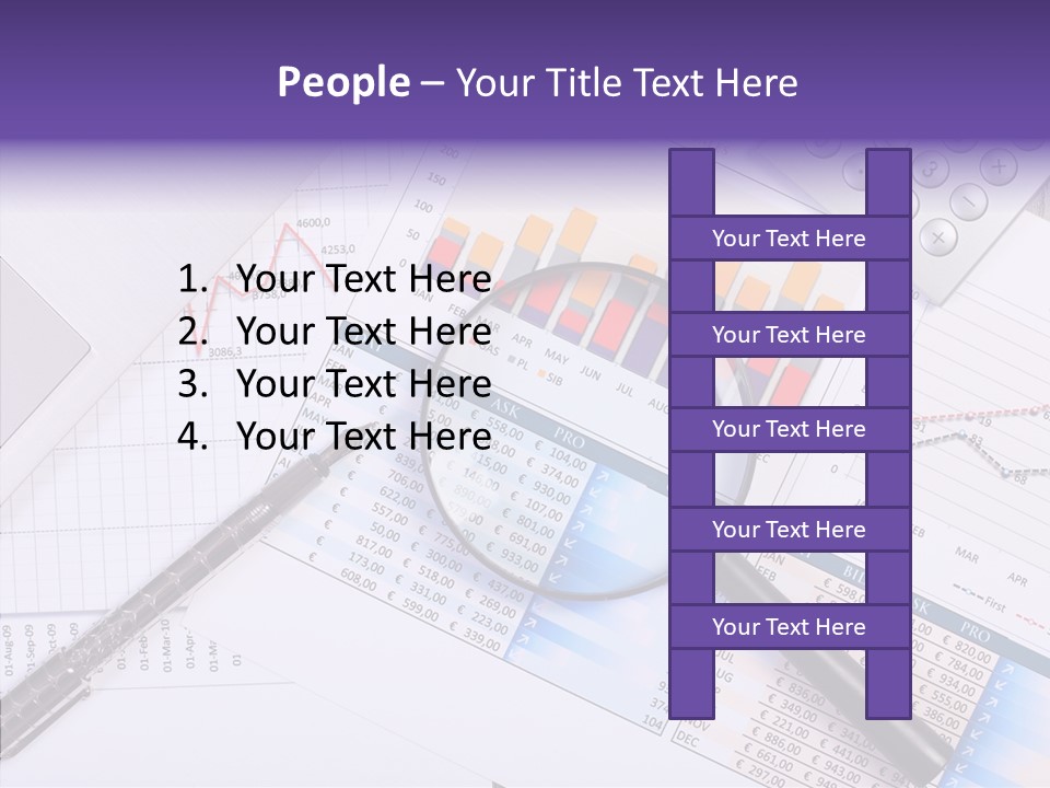 Pen Holding Person PowerPoint Template
