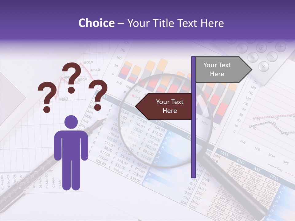 Pen Holding Person PowerPoint Template