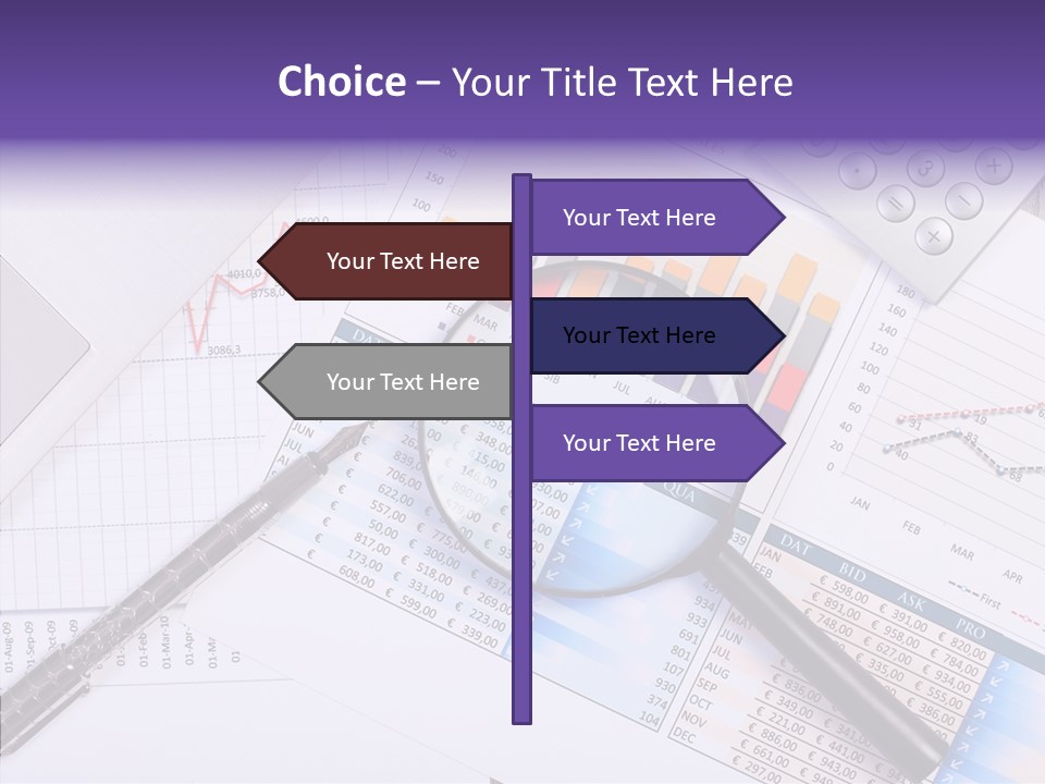 Pen Holding Person PowerPoint Template