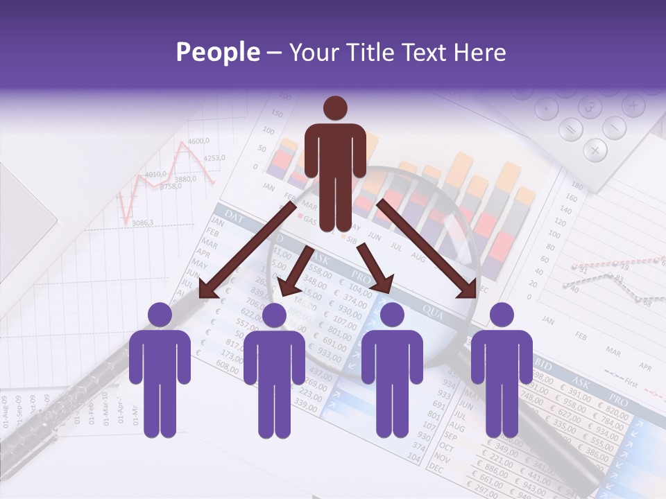 Pen Holding Person PowerPoint Template
