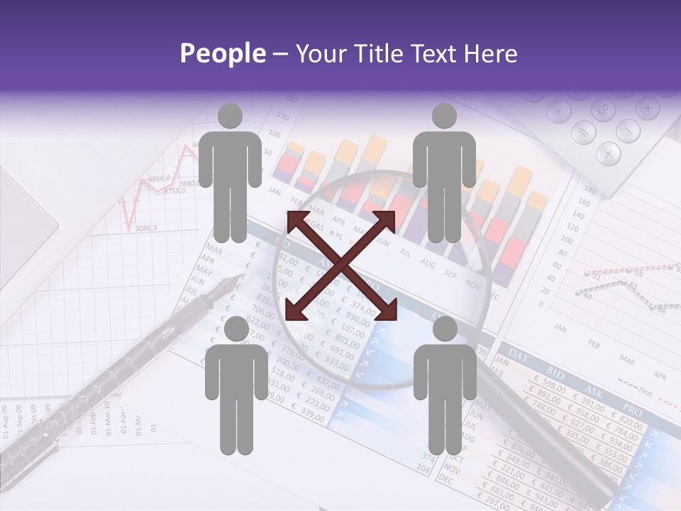 Pen Holding Person PowerPoint Template