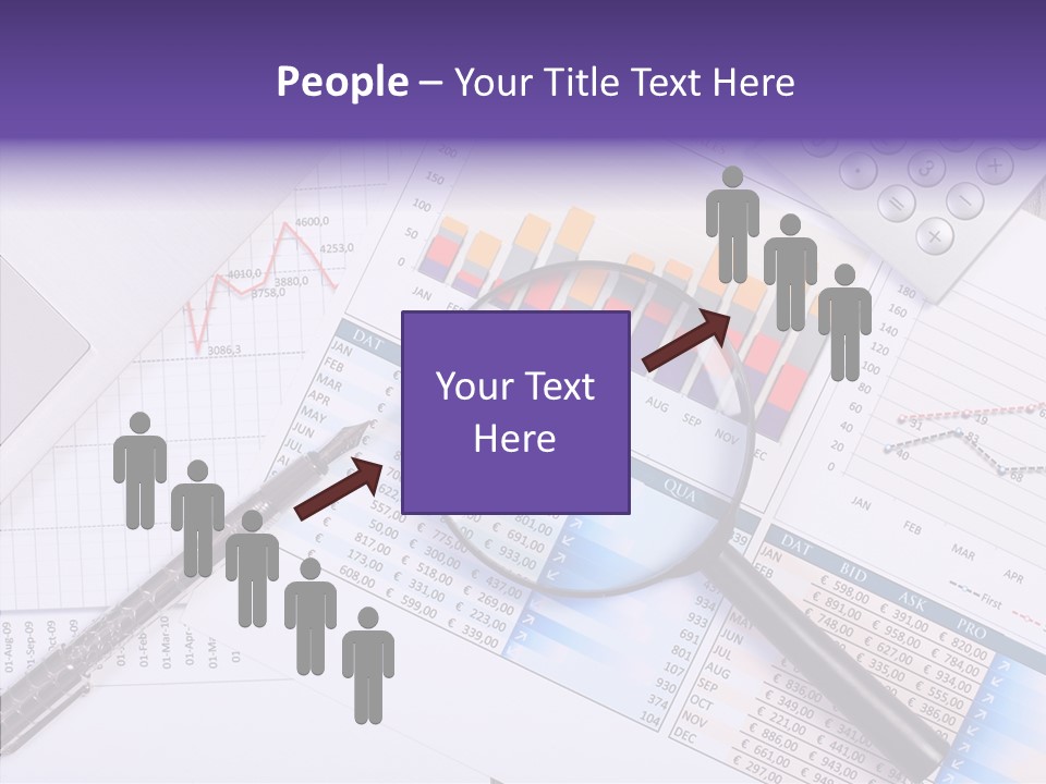 Pen Holding Person PowerPoint Template