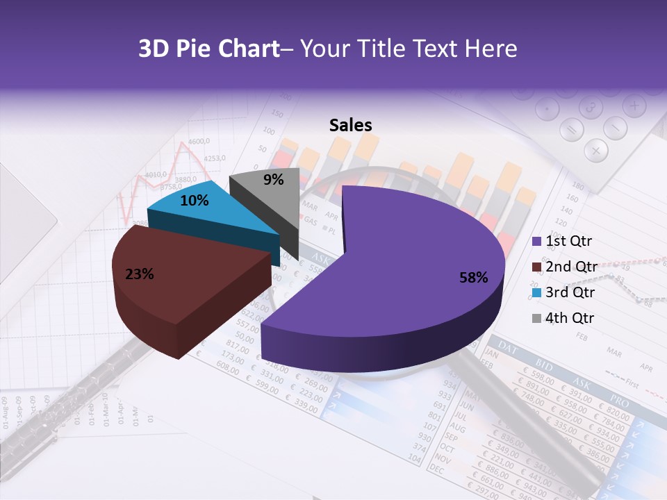 Pen Holding Person PowerPoint Template