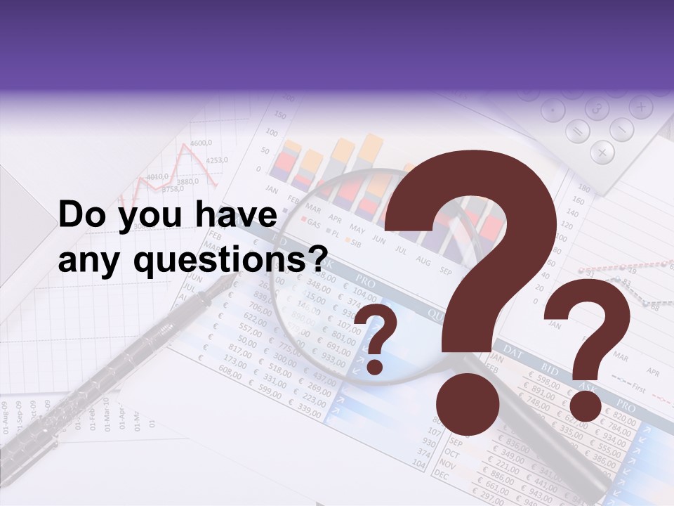 Pen Holding Person PowerPoint Template