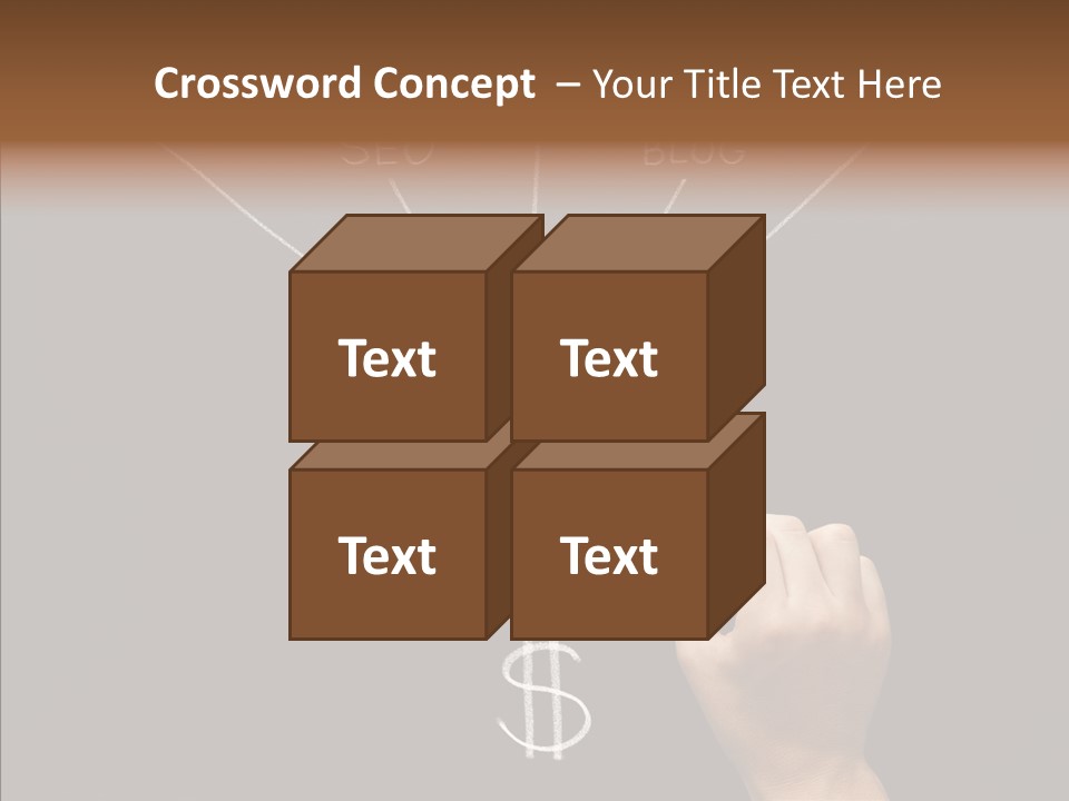 Optimization Advertising Hand PowerPoint Template