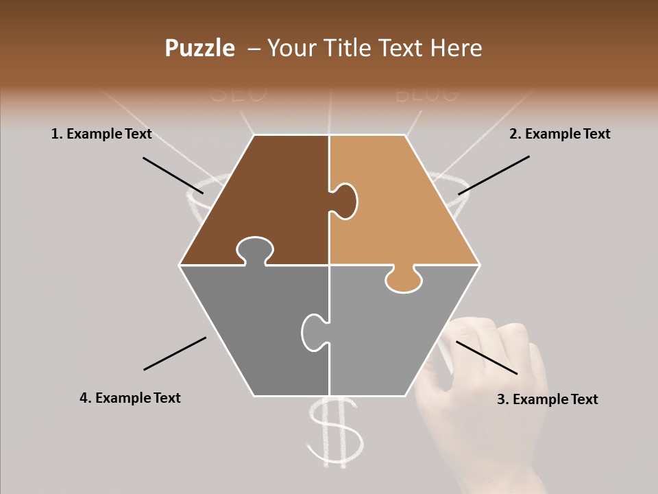 Optimization Advertising Hand PowerPoint Template
