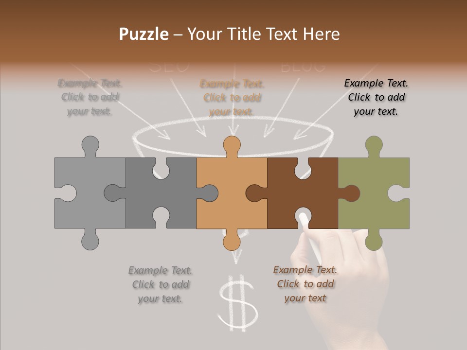 Optimization Advertising Hand PowerPoint Template