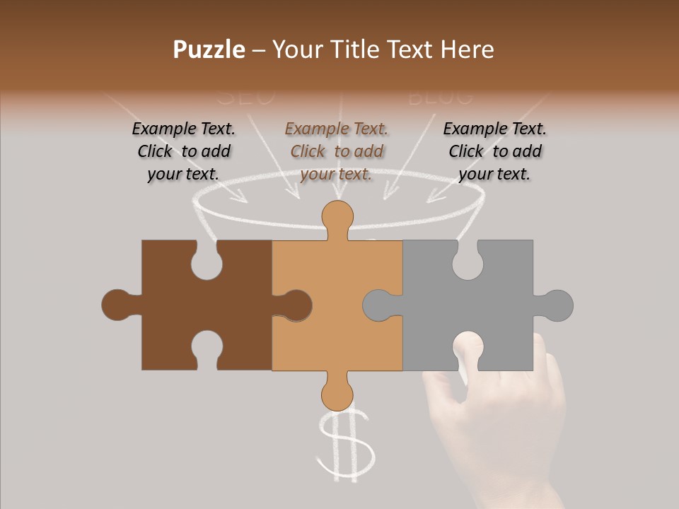 Optimization Advertising Hand PowerPoint Template