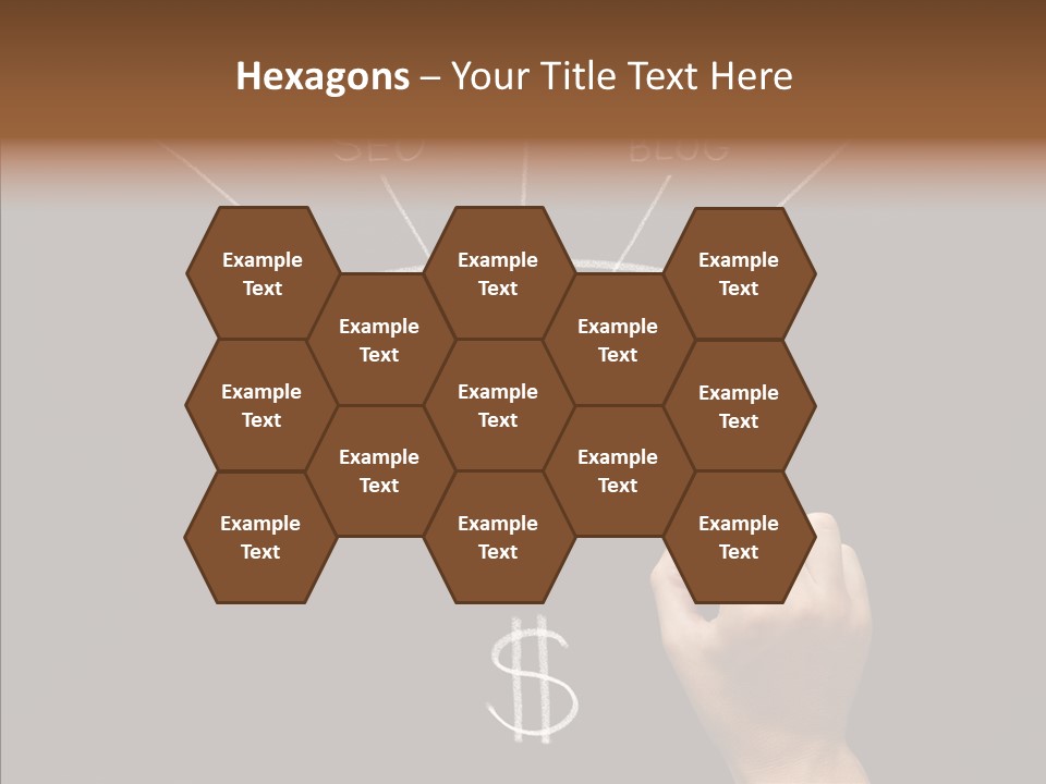 Optimization Advertising Hand PowerPoint Template