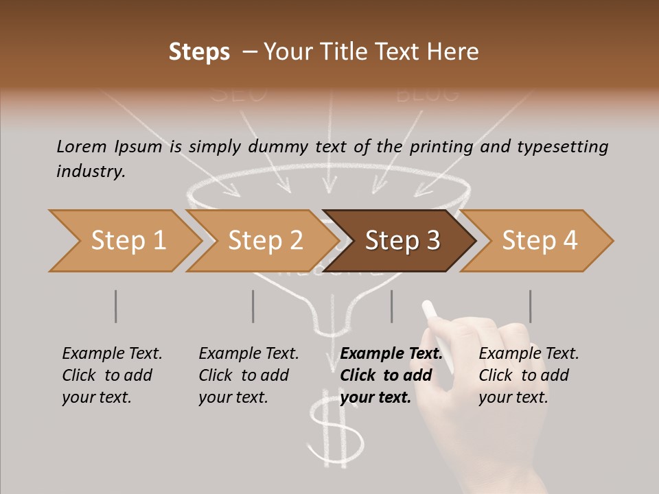 Optimization Advertising Hand PowerPoint Template