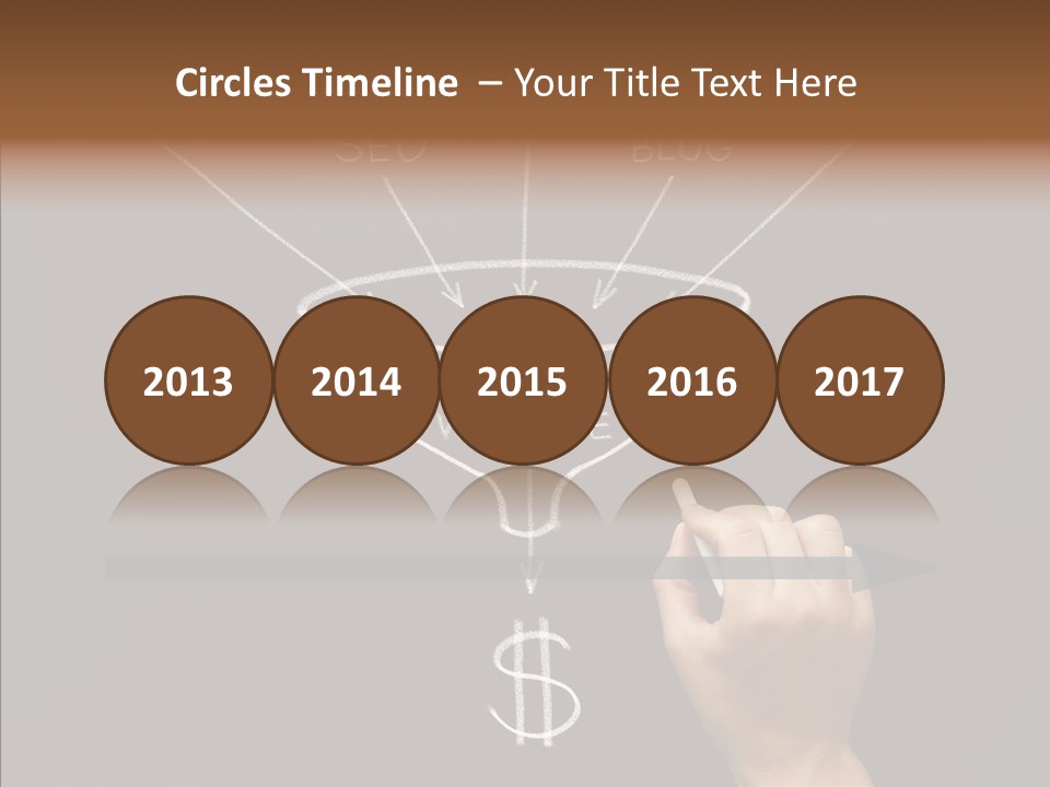 Optimization Advertising Hand PowerPoint Template