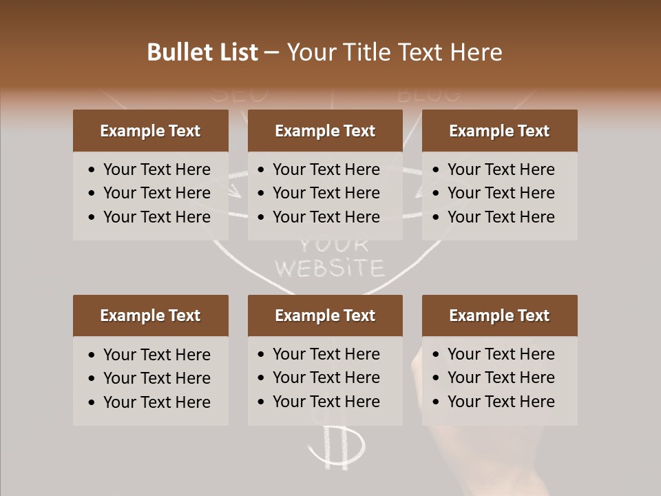 Optimization Advertising Hand PowerPoint Template