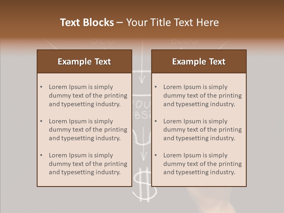 Optimization Advertising Hand PowerPoint Template