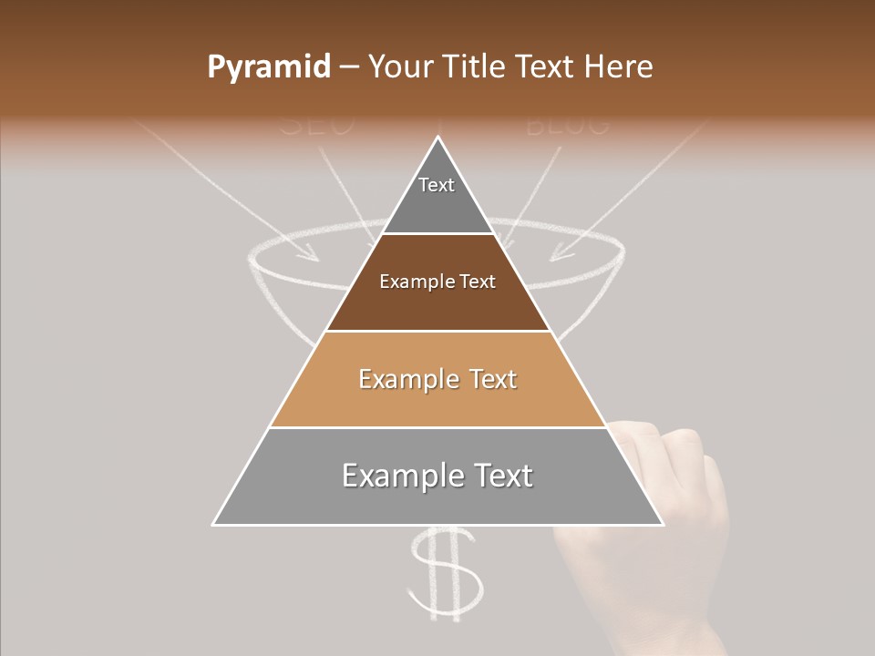 Optimization Advertising Hand PowerPoint Template