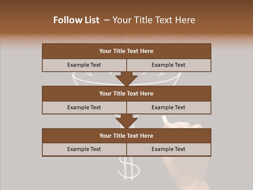 Optimization Advertising Hand PowerPoint Template