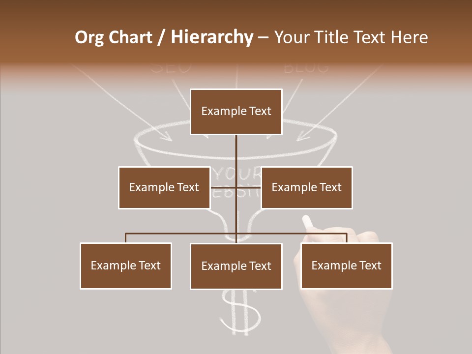 Optimization Advertising Hand PowerPoint Template