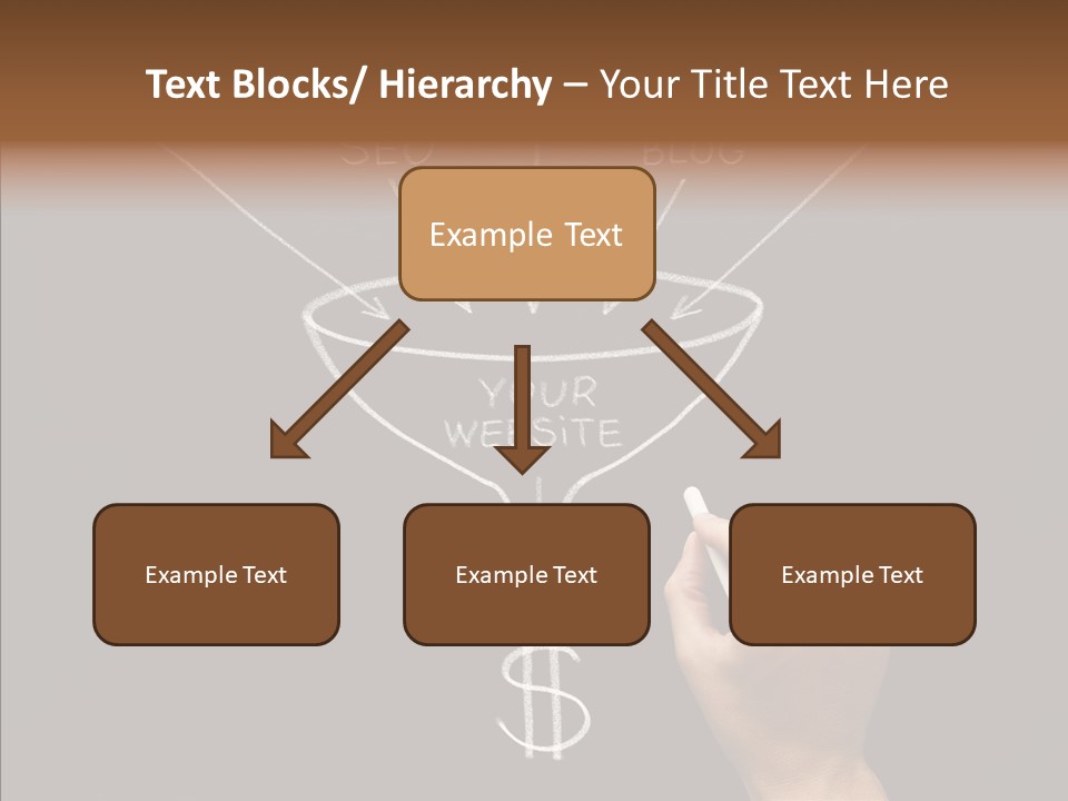 Optimization Advertising Hand PowerPoint Template