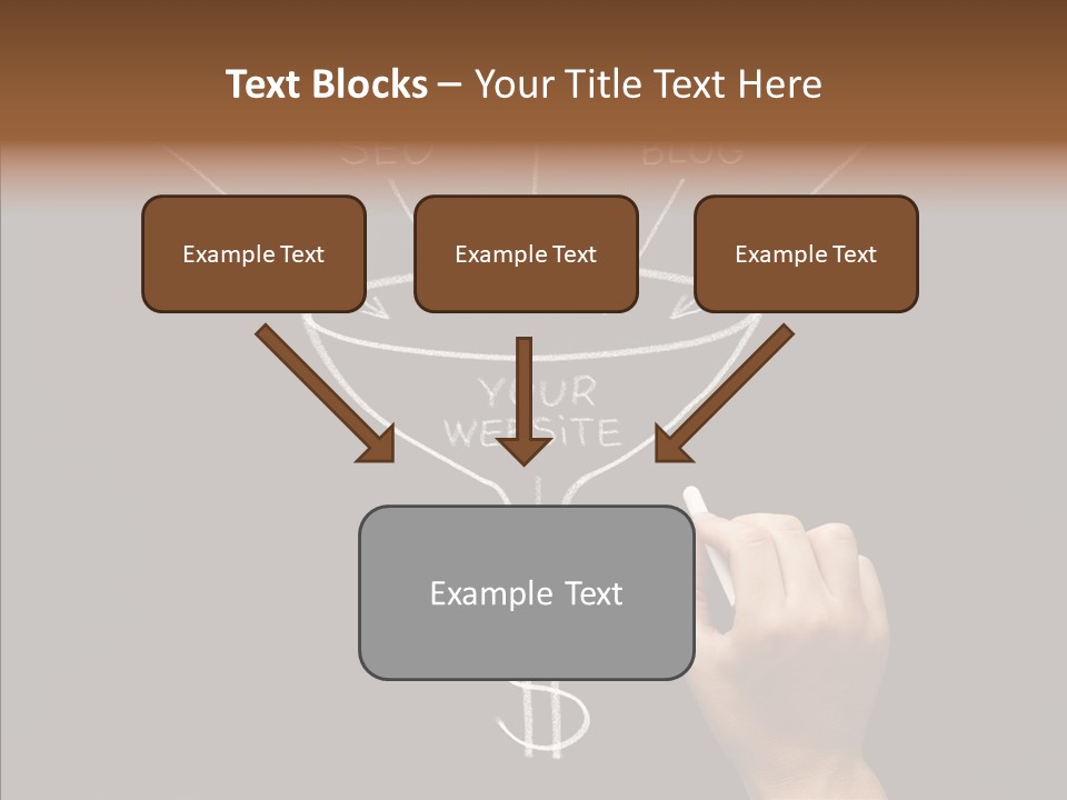 Optimization Advertising Hand PowerPoint Template
