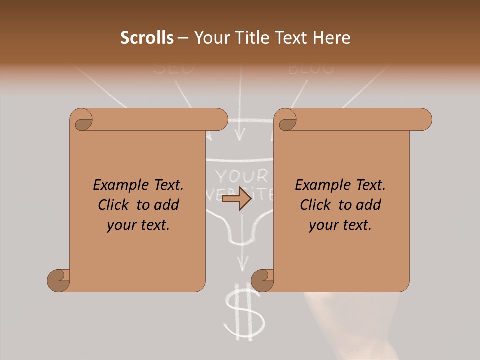 Optimization Advertising Hand PowerPoint Template