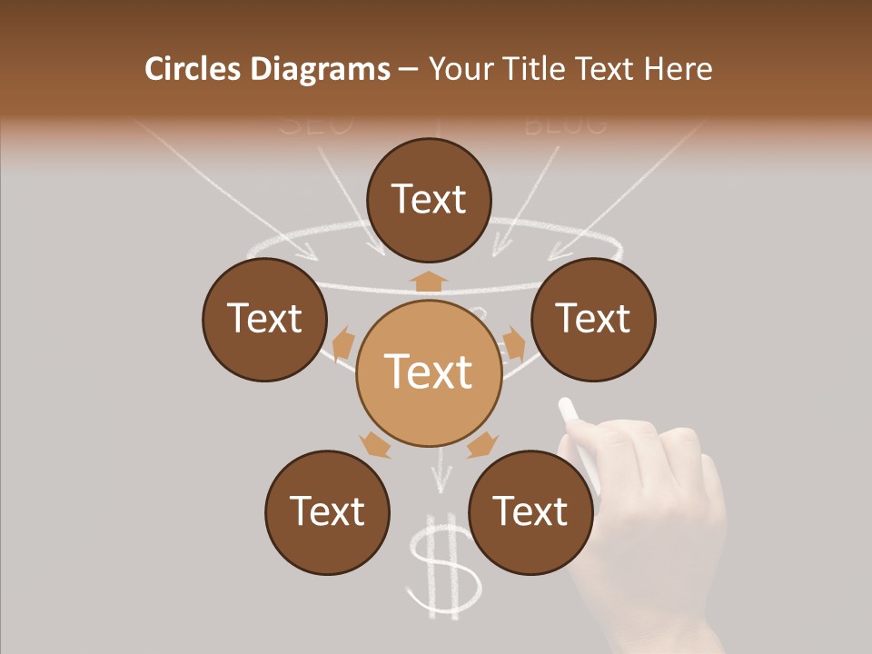 Optimization Advertising Hand PowerPoint Template