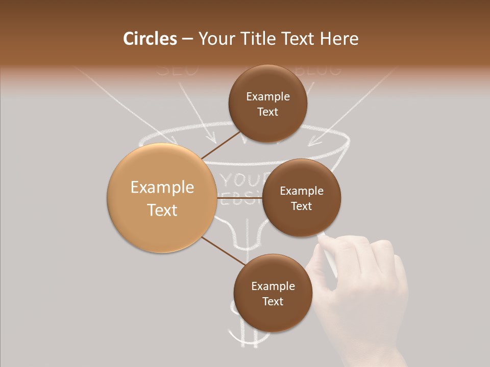 Optimization Advertising Hand PowerPoint Template