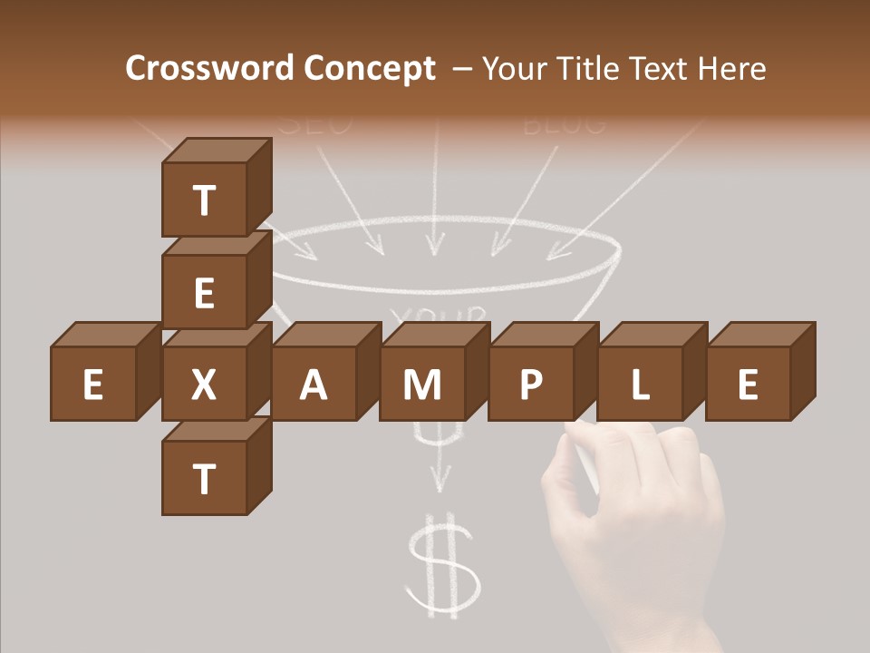 Optimization Advertising Hand PowerPoint Template