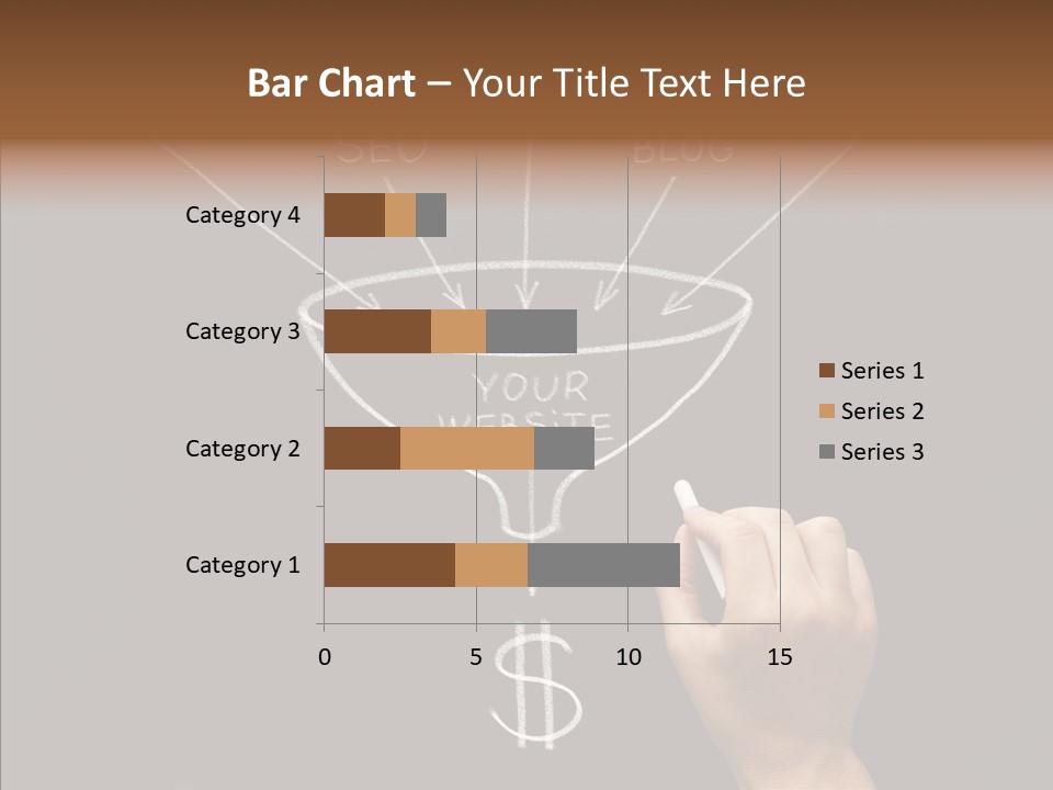 Optimization Advertising Hand PowerPoint Template