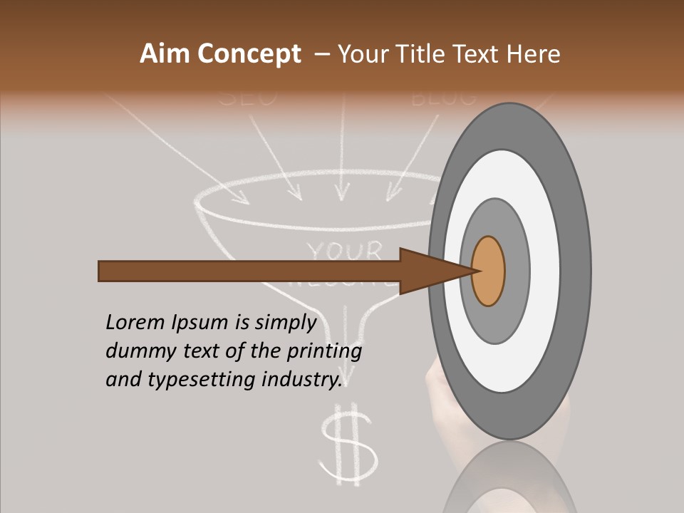 Optimization Advertising Hand PowerPoint Template