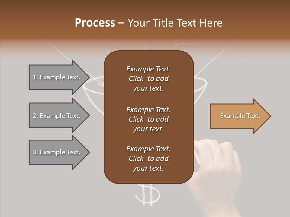 Optimization Advertising Hand PowerPoint Template