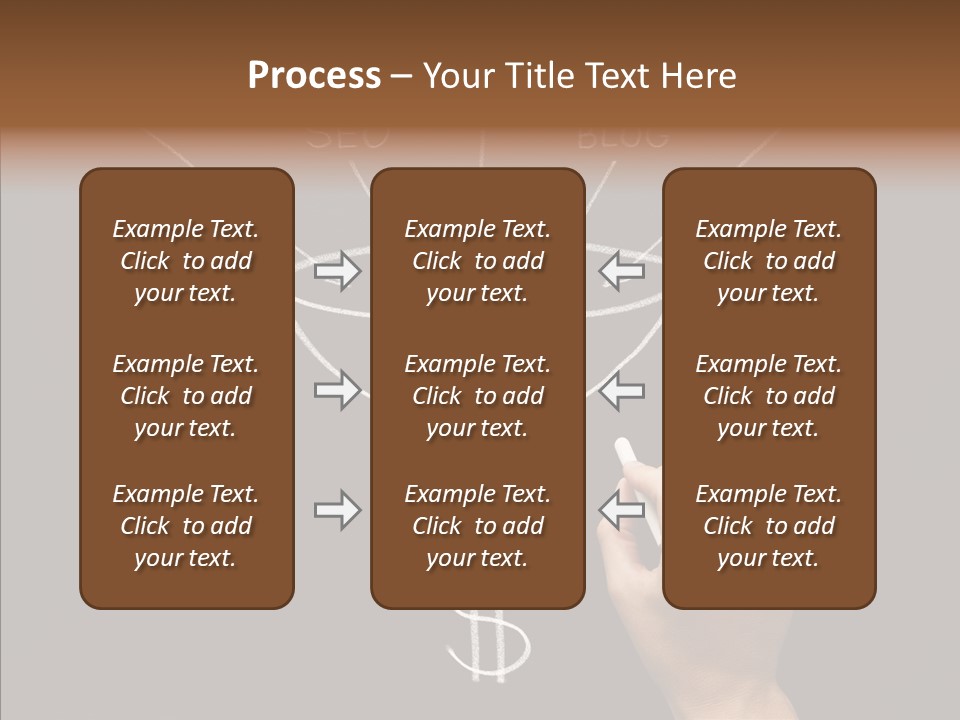 Optimization Advertising Hand PowerPoint Template