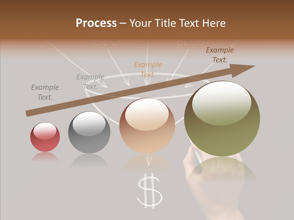 Optimization Advertising Hand PowerPoint Template