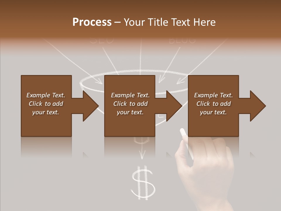 Optimization Advertising Hand PowerPoint Template