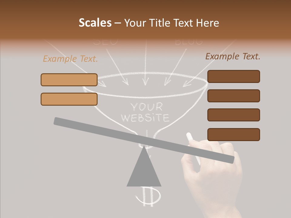 Optimization Advertising Hand PowerPoint Template