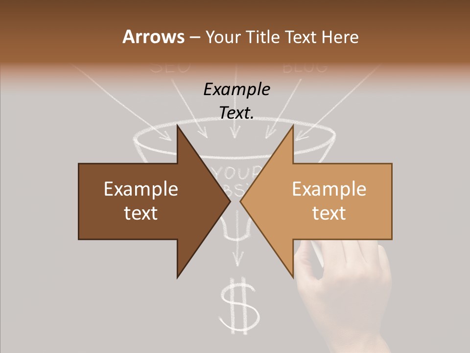 Optimization Advertising Hand PowerPoint Template
