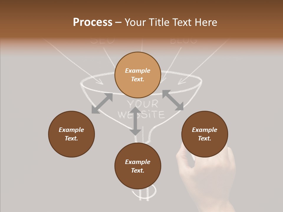 Optimization Advertising Hand PowerPoint Template