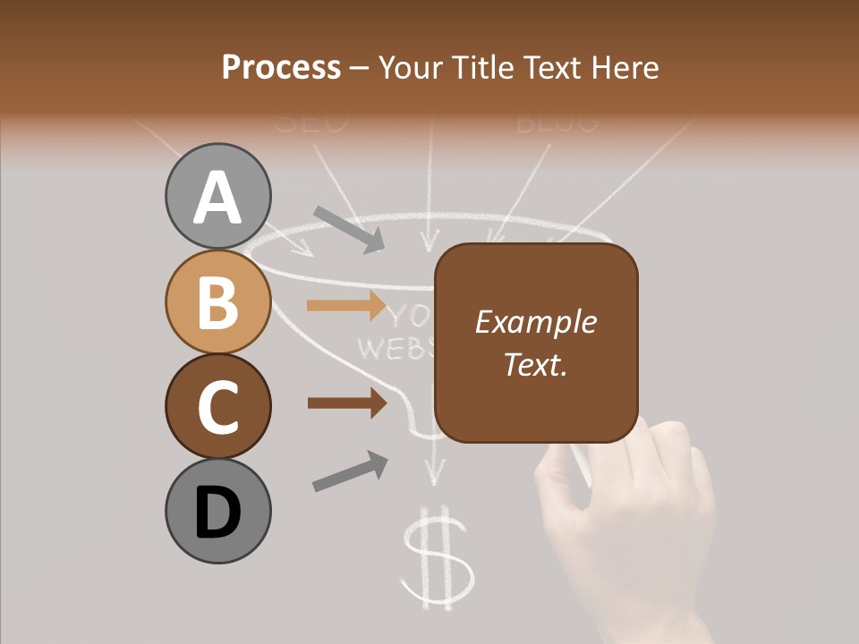 Optimization Advertising Hand PowerPoint Template