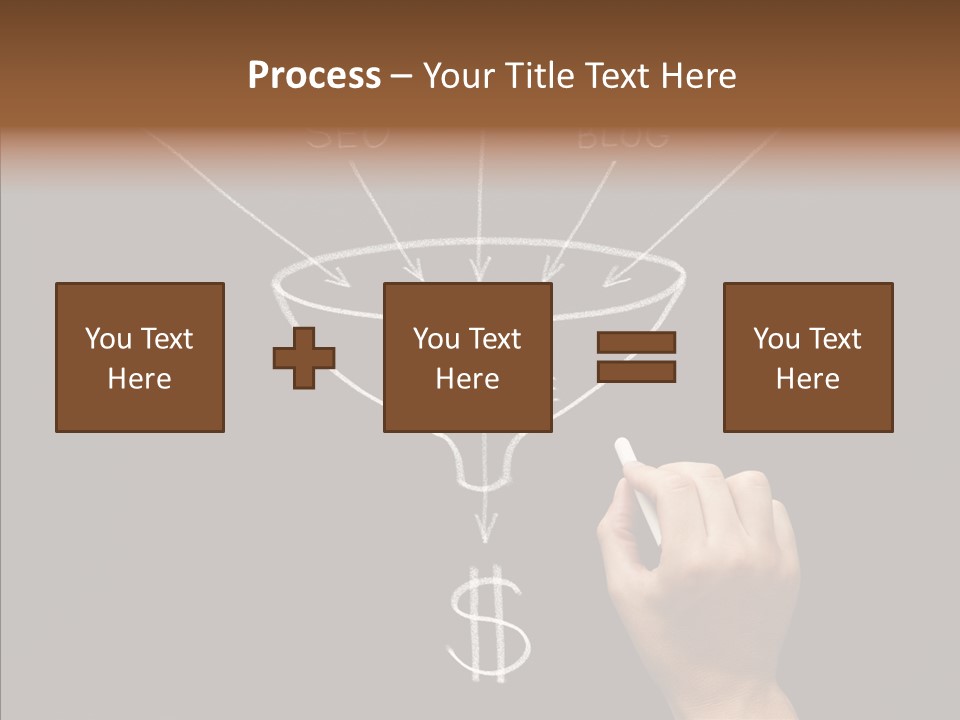 Optimization Advertising Hand PowerPoint Template