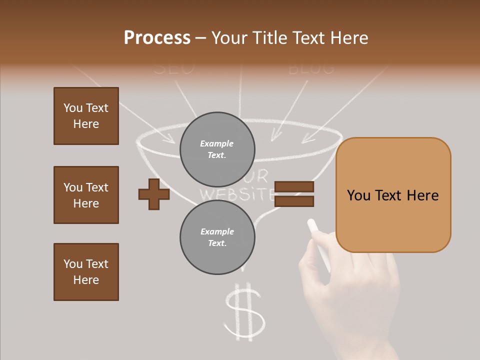 Optimization Advertising Hand PowerPoint Template