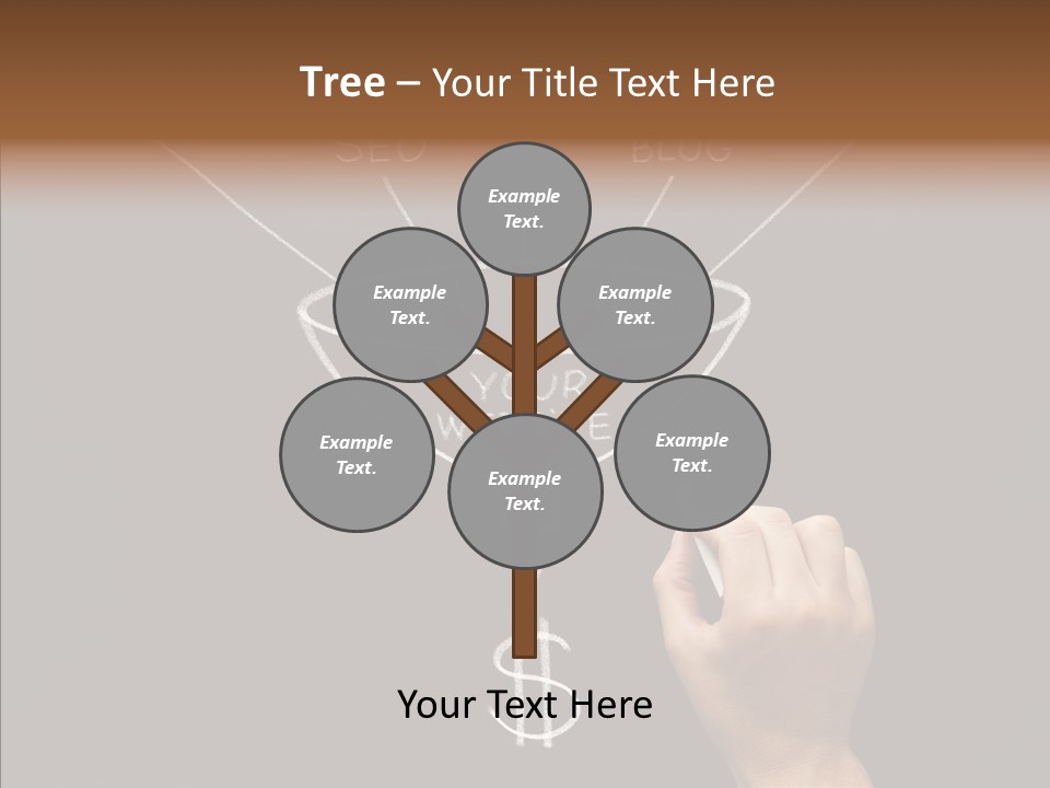 Optimization Advertising Hand PowerPoint Template