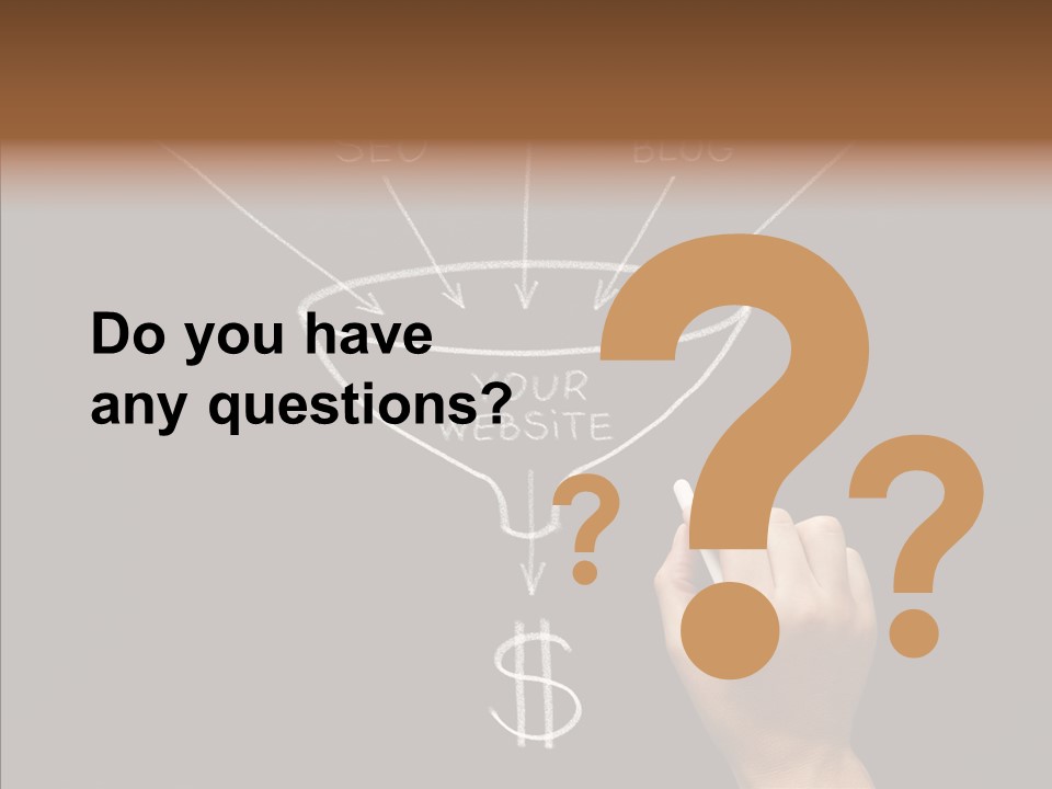 Optimization Advertising Hand PowerPoint Template