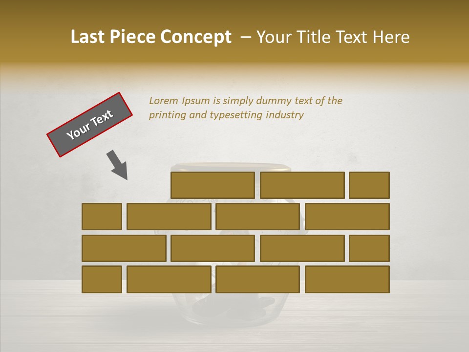 A Man Sitting Inside Of A Glass Jar PowerPoint Template