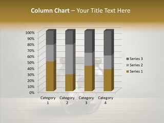 A Man Sitting Inside Of A Glass Jar PowerPoint Template