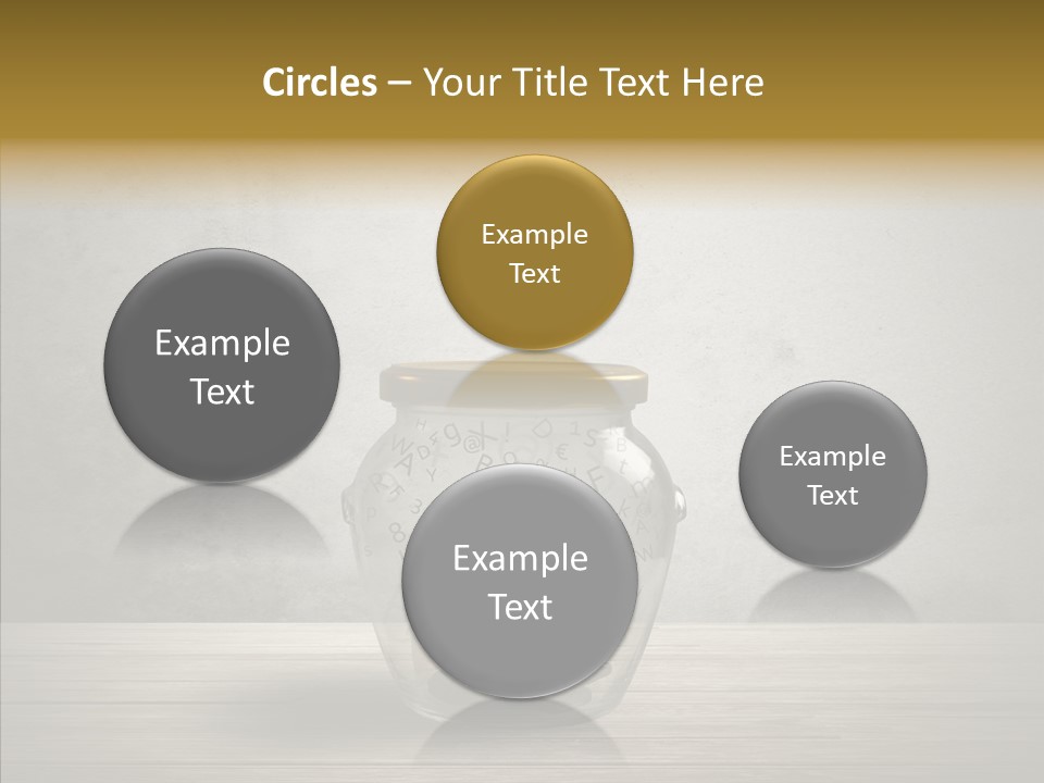 A Man Sitting Inside Of A Glass Jar PowerPoint Template