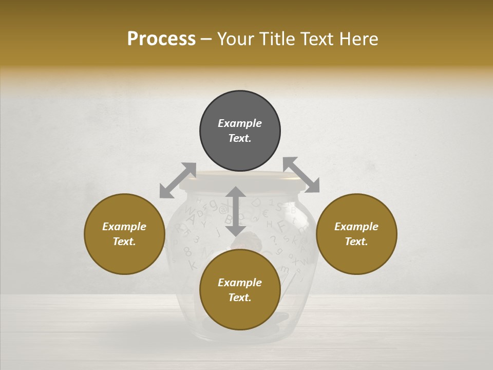 A Man Sitting Inside Of A Glass Jar PowerPoint Template