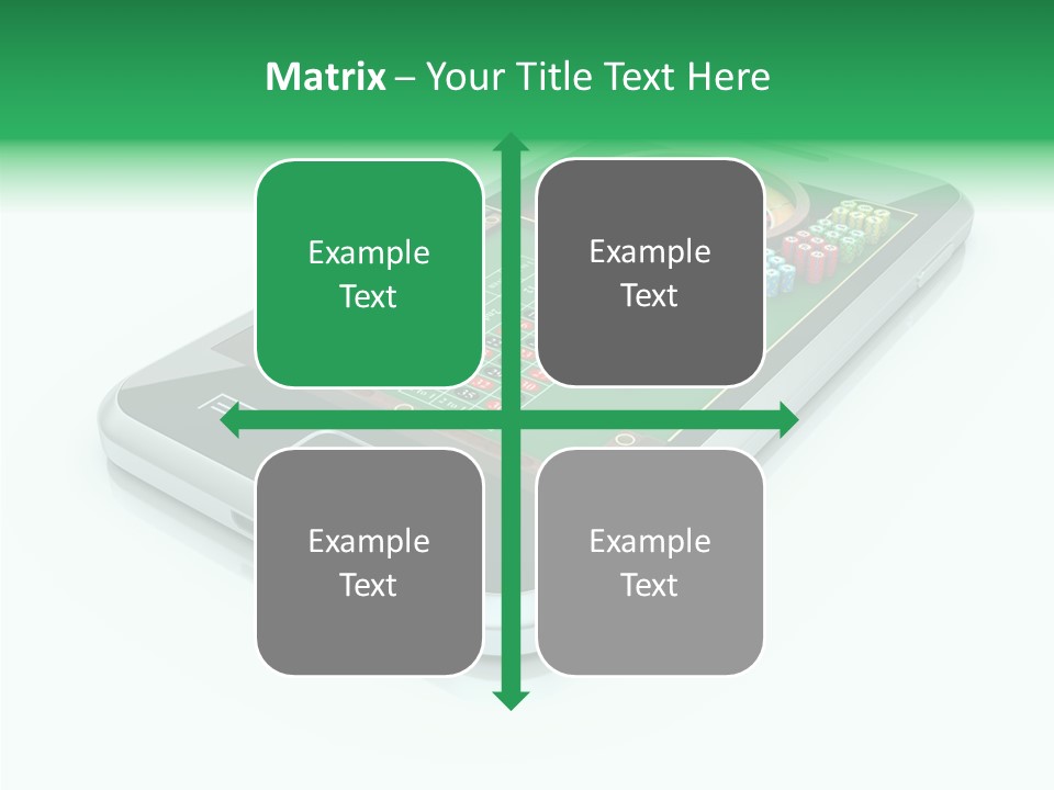 Illustration Gambler White Background PowerPoint Template