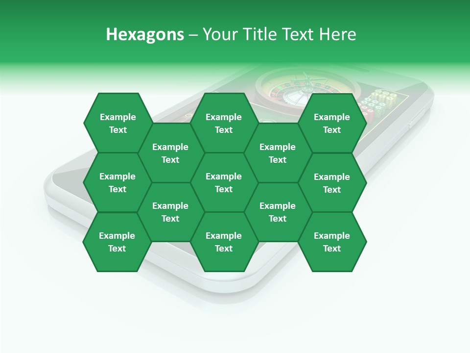 Illustration Gambler White Background PowerPoint Template