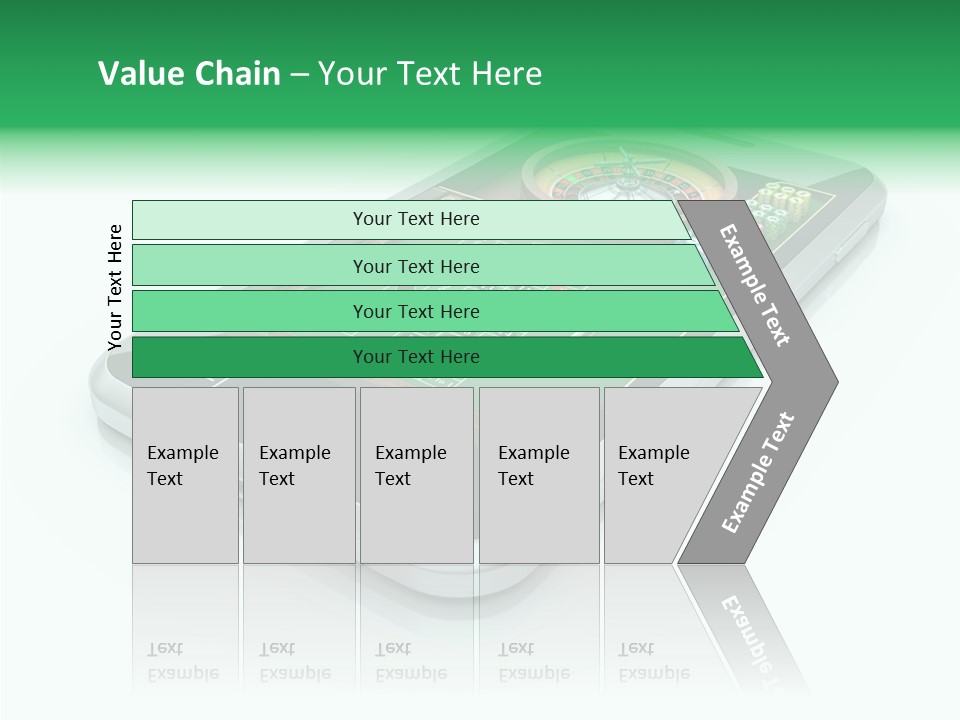 Illustration Gambler White Background PowerPoint Template
